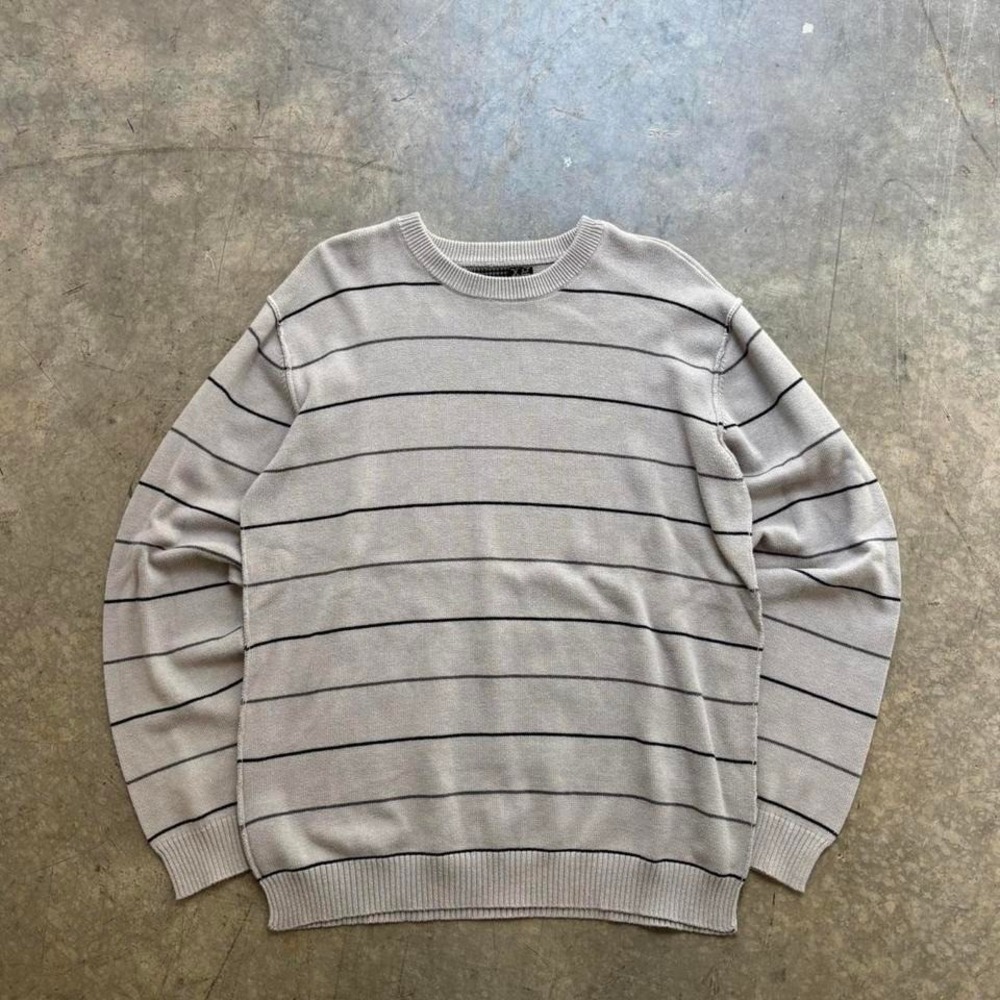 Vintage Xtreme Gear Striped Skate Sweater Size Large